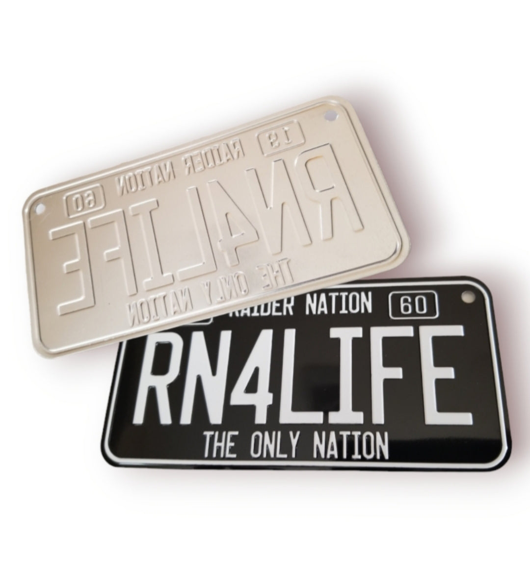 RN4LIFE Embossed Plate Combo 6x12 & 3x6 License Plate