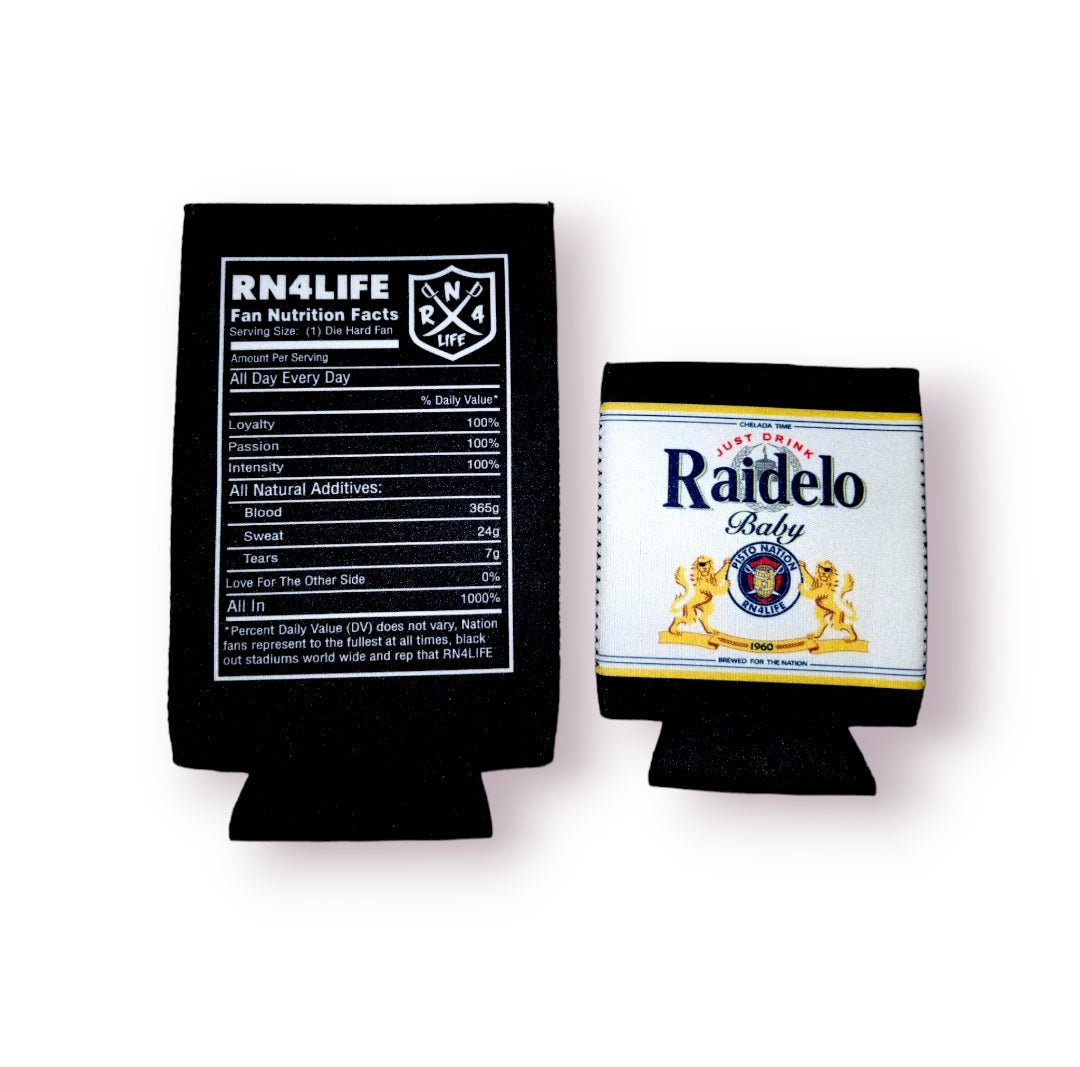 Raider White Coozie Combo Pack