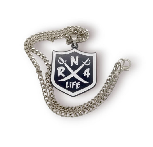 RN4LIFE Shield Double Sided Pendant and Chain