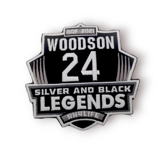 Silver and Black Legends Woodson Patch