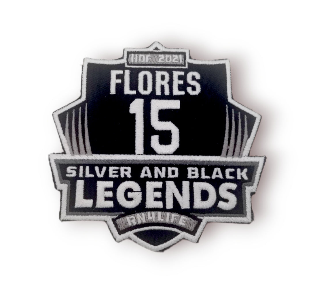 Silver and Black Legends Flores Patch