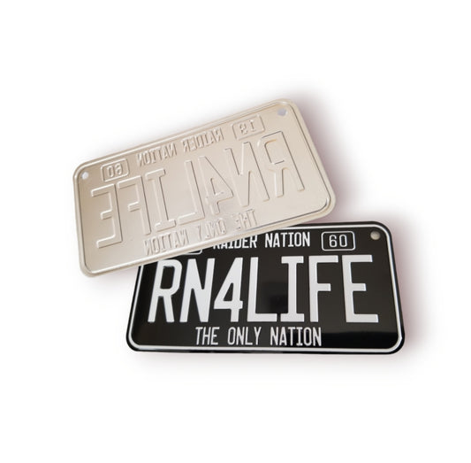 RN4LIFE Embossed 3x6 License Plate