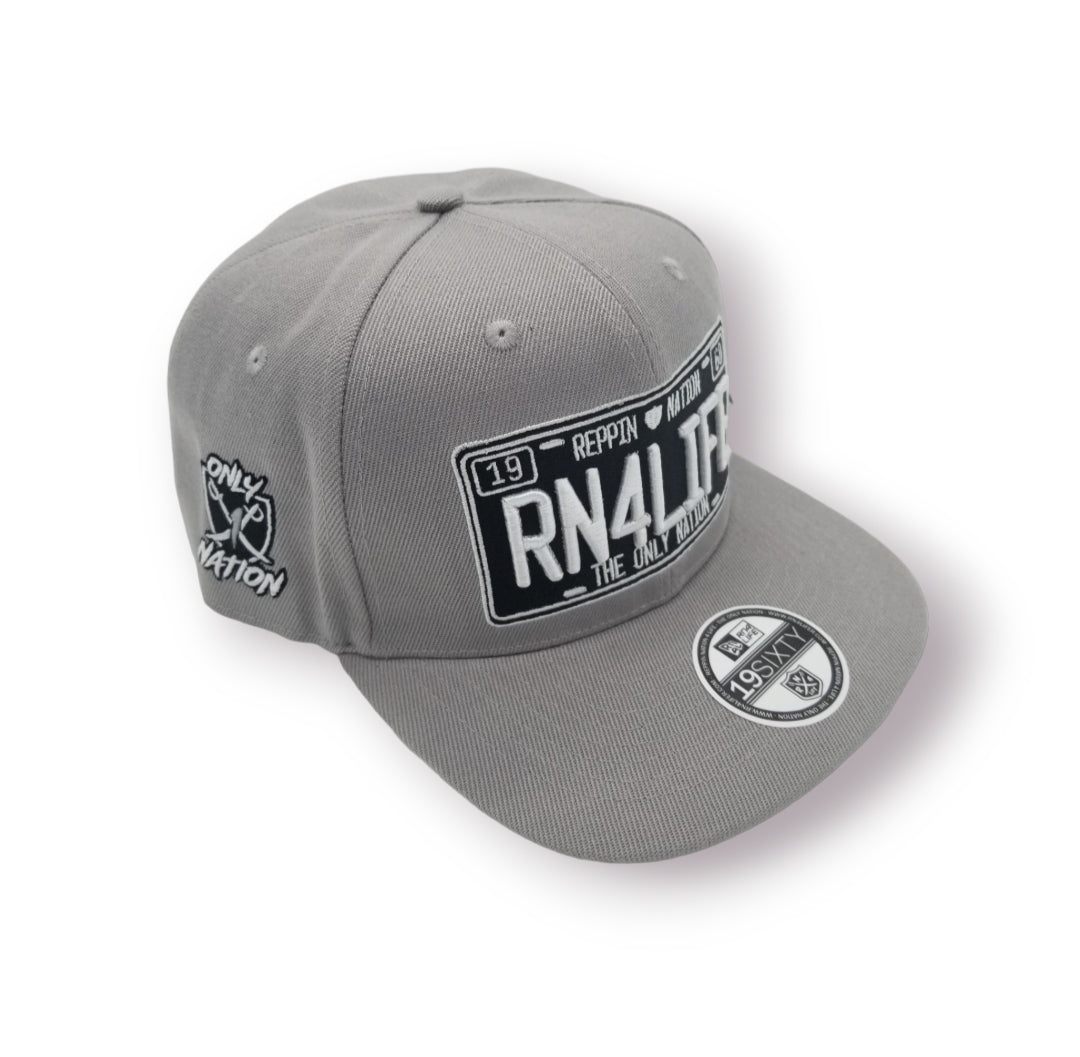 Gray License to Rep Snapback