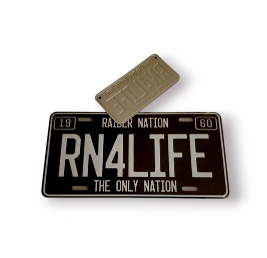 RN4LIFE Embossed Plate Combo 6x12 & 3x6 License Plate