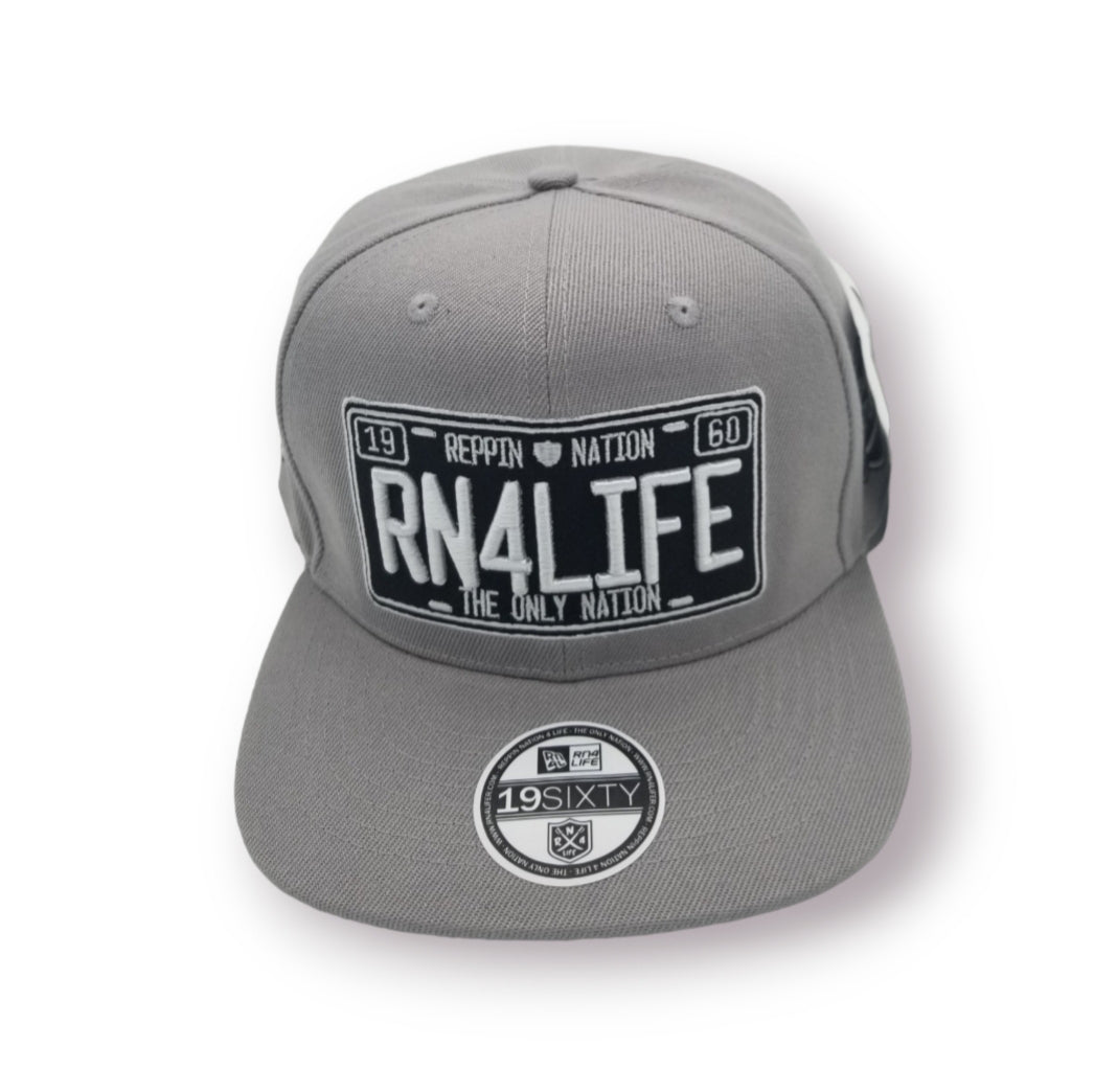 Gray License to Rep Snapback